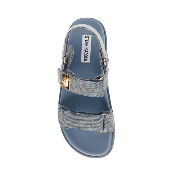 Mona Sandal Denim Fabric