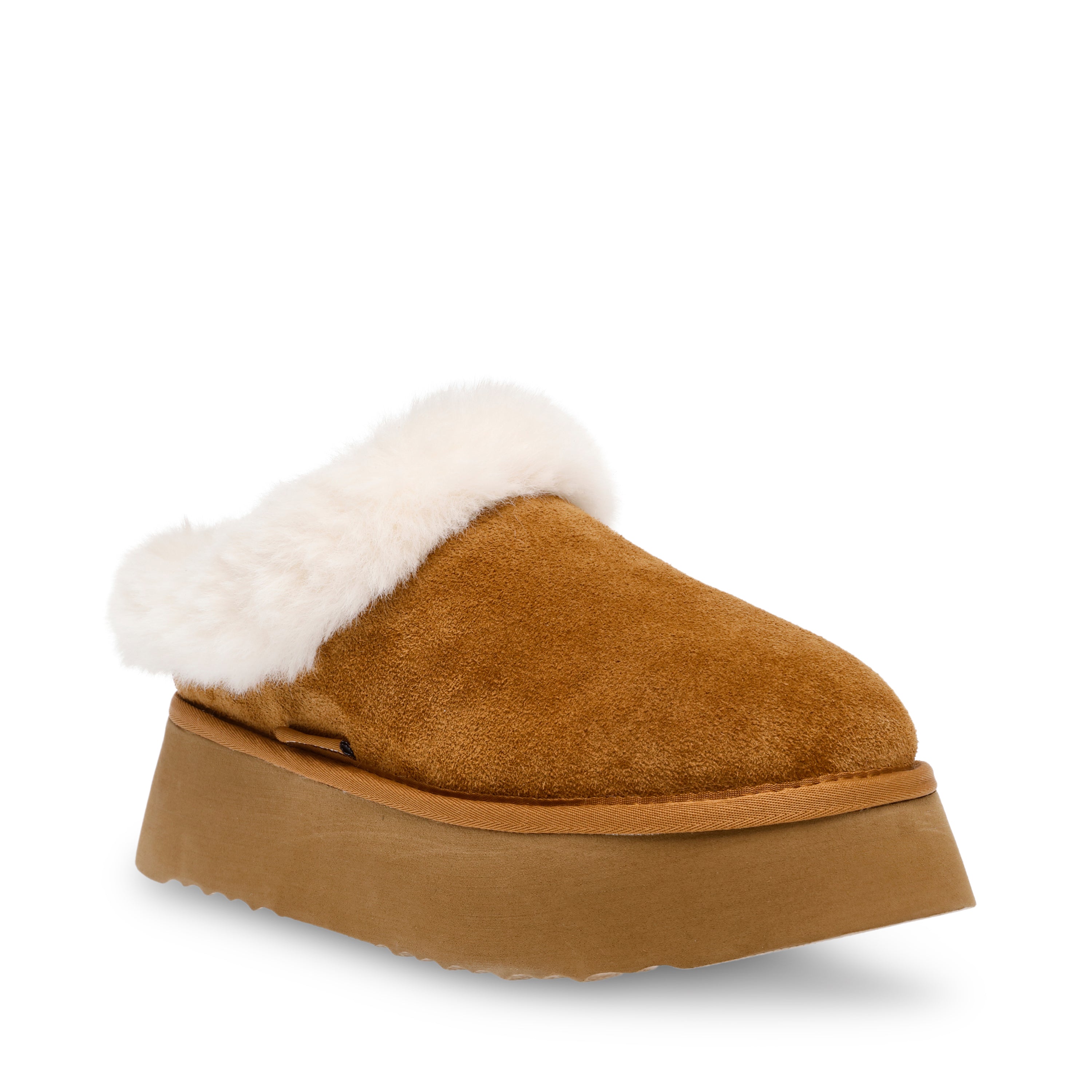 Chaplin Slide Chestnut Suede- Hover Image