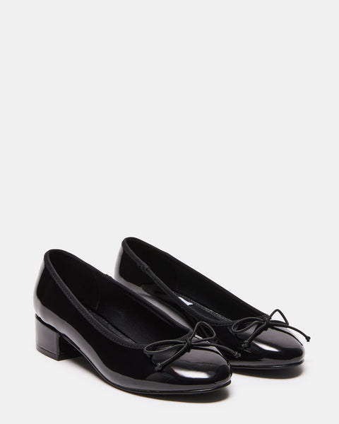 Cherish Ballerina Black Leather