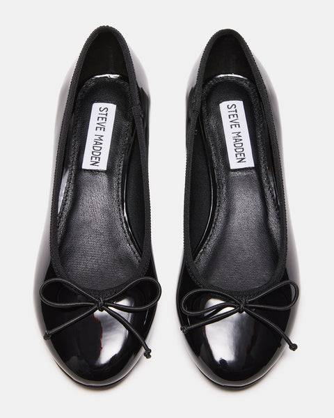 Cherish Ballerina Black Leather