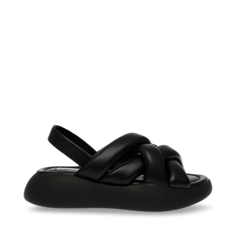 Steve Madden Hazzie Sandal Black Sandálias Rasas Primavera Verão 2024