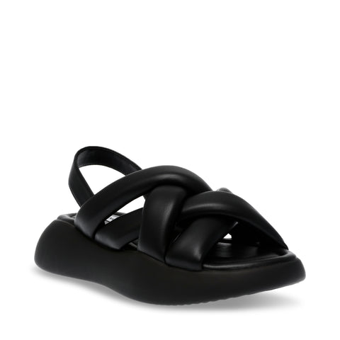 Steve Madden Hazzie Sandal Black Sandálias Rasas Primavera Verão 2024