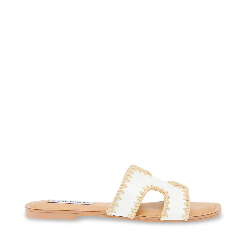 Zigzag White Action Leather