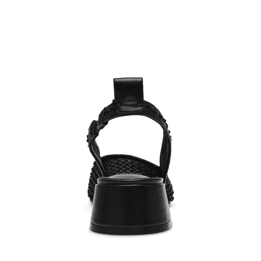 Smitten Sandals Black Mesh