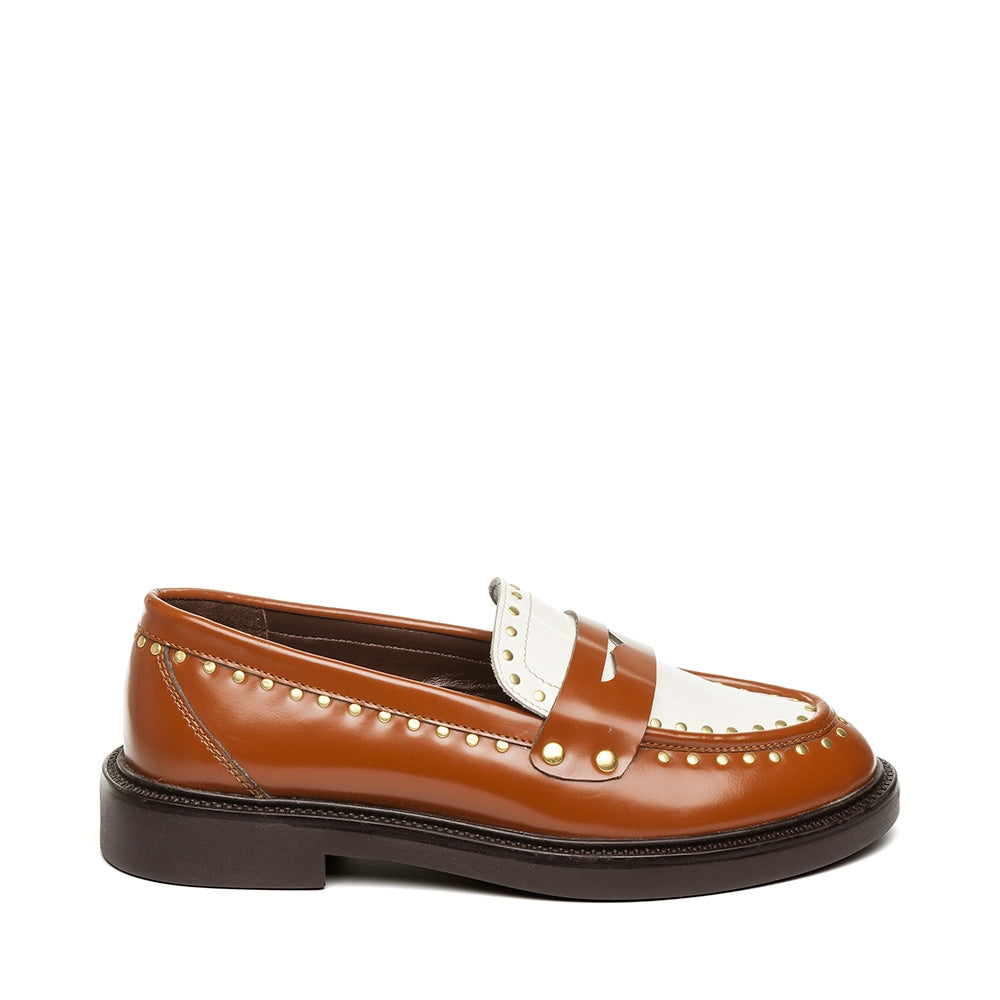 Harloe Loafers Cognac/Coconut Milk