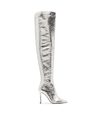 Steve Madden Epic Boots Silver Brilhos