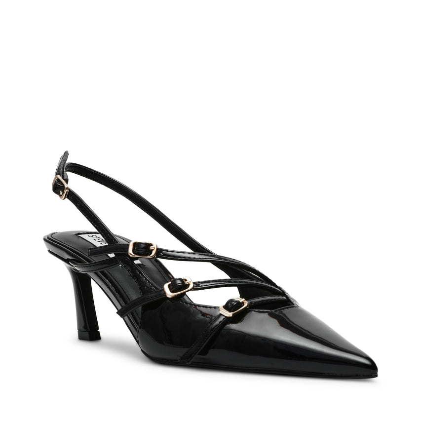 Liana Slingbacks Black Patent