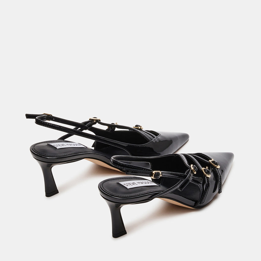 Liana Slingbacks Black Patent