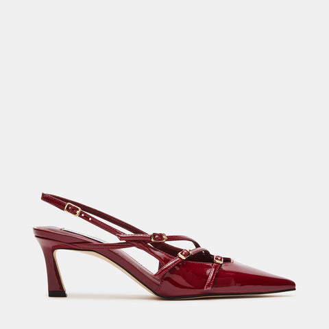 Steve Madden Liana Slingbacks Wine Patent Coleção Outono Inverno 2024