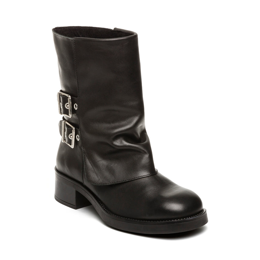 Bonfire Black Leather