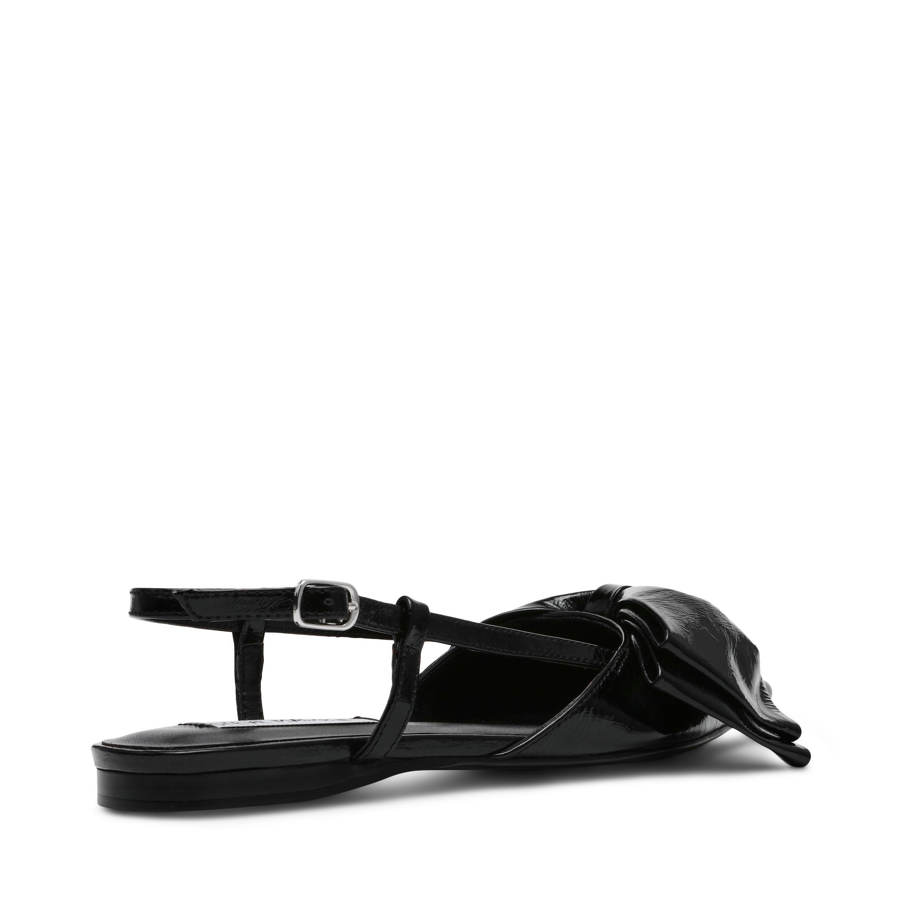 Dazzled Slingbacks Black Leather- Hover Image