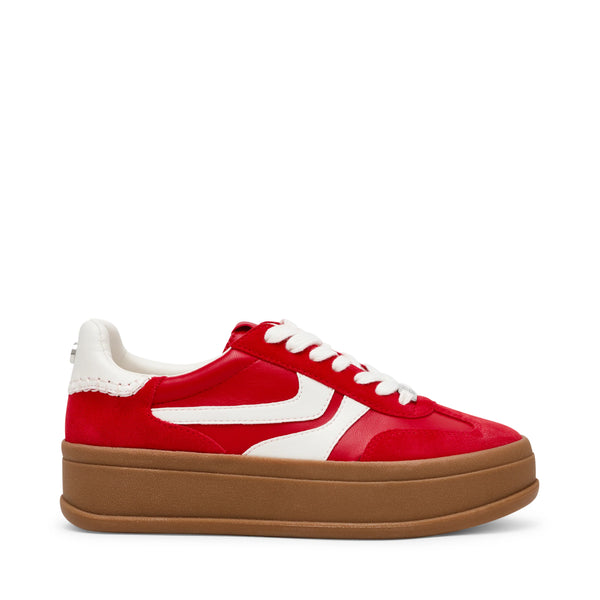 Off-Track Sneakers Red Suede