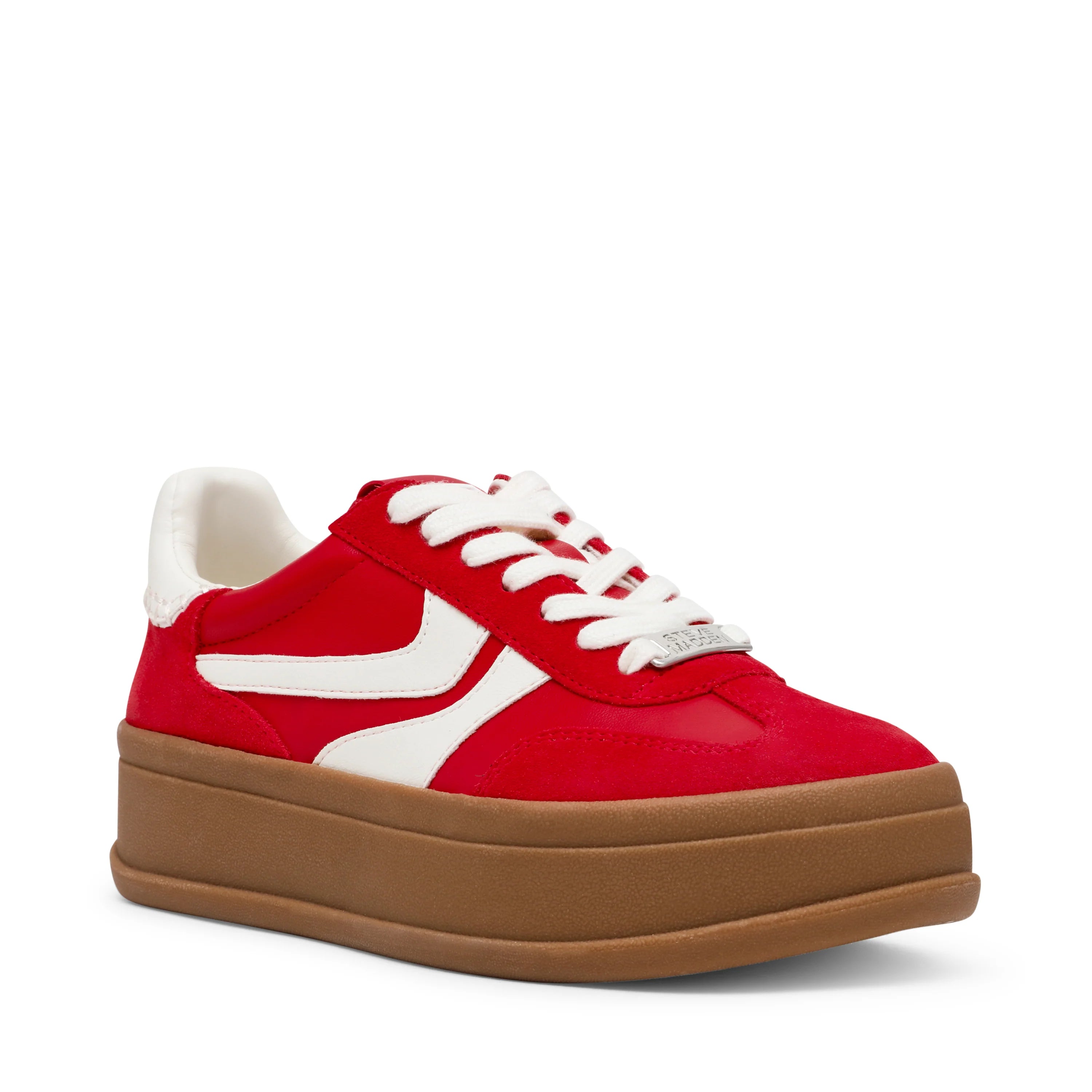 Off-Track Sneakers Red Suede- Hover Image