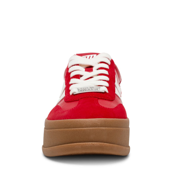 Off-Track Sneakers Red Suede