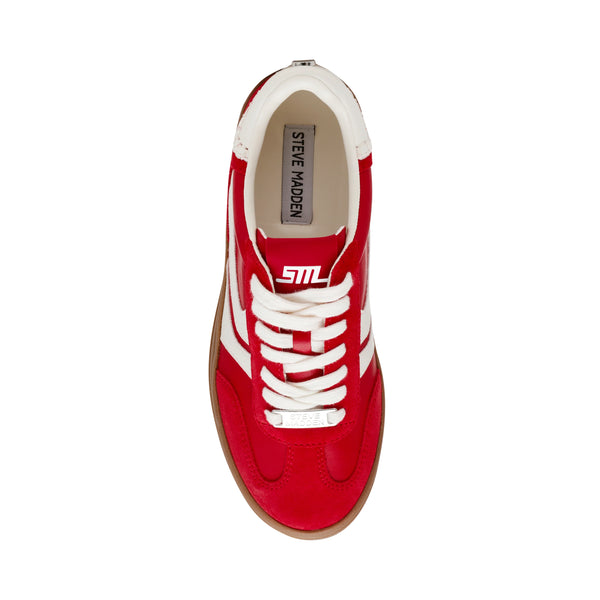 Off-Track Sneakers Red Suede