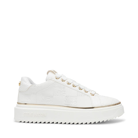 Steve Madden On-Stage Sneakers White/Gold NEW IN