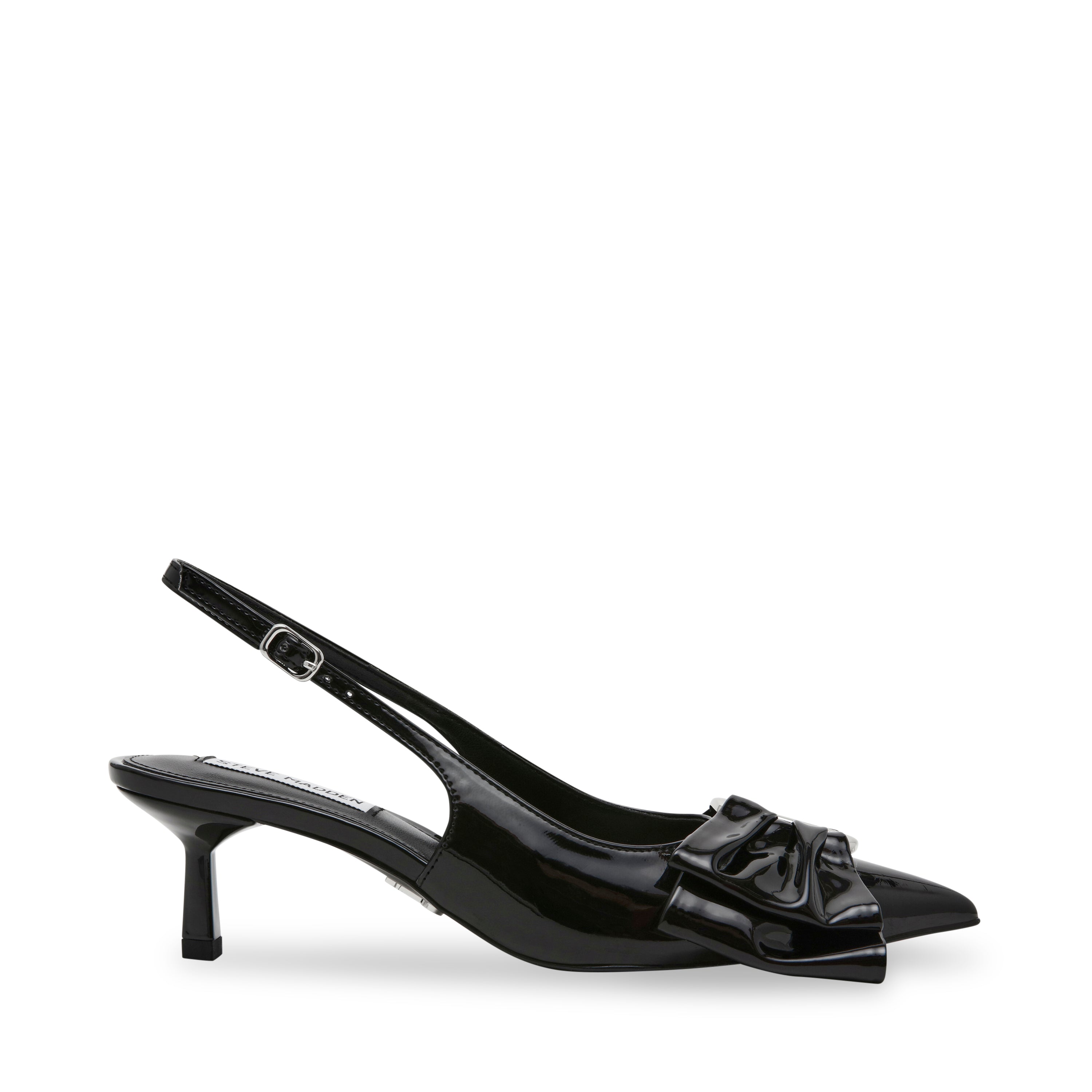 Kaci Slingbacks Black Patent