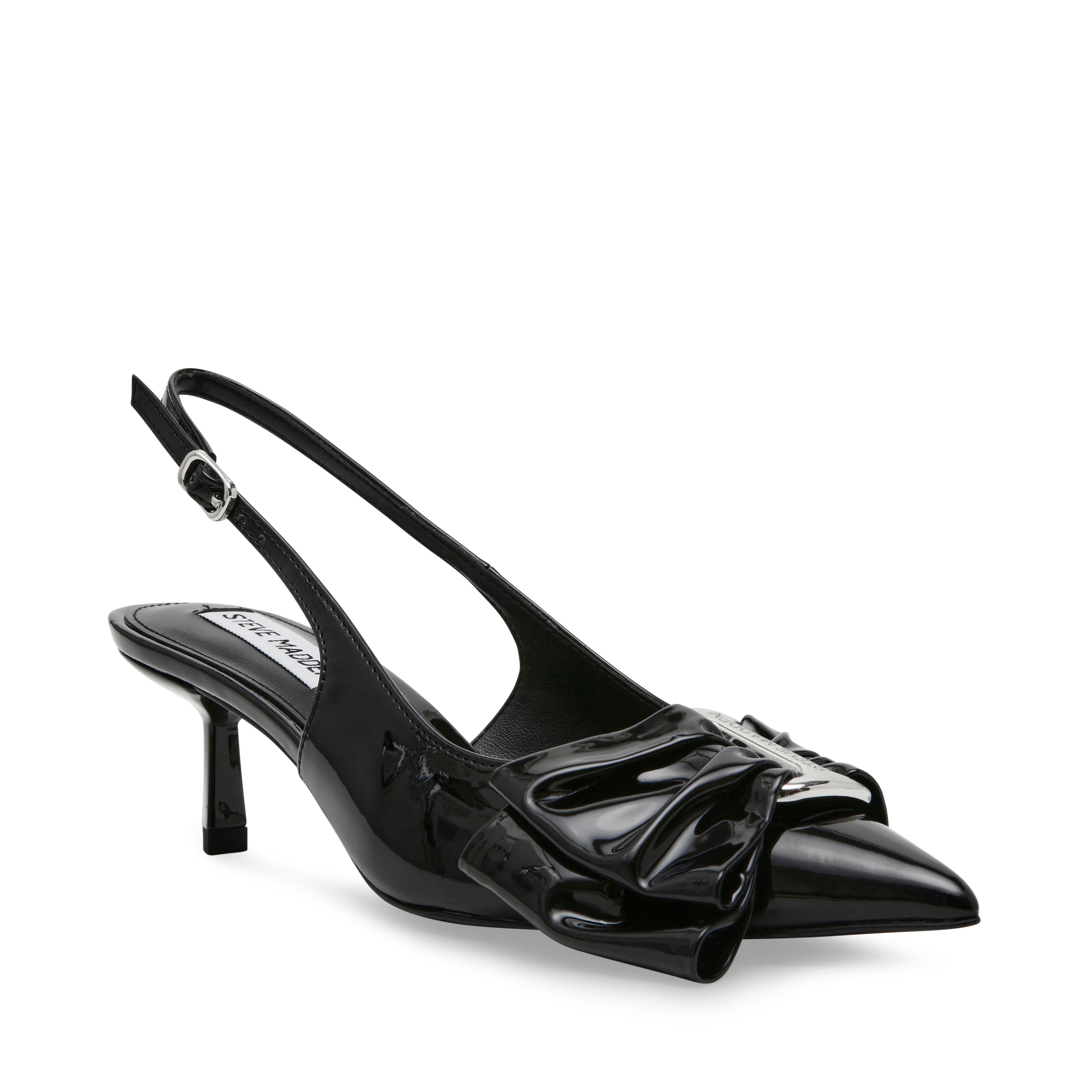 Kaci Slingbacks Black Patent- Hover Image