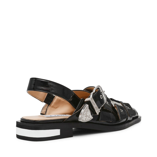 Gari Sandals Black Crinkle