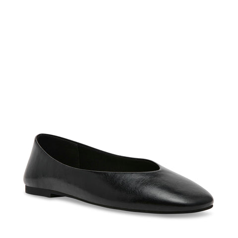 Steve Madden Darts Ballerinas Black Action Leather Bailarinas SS25