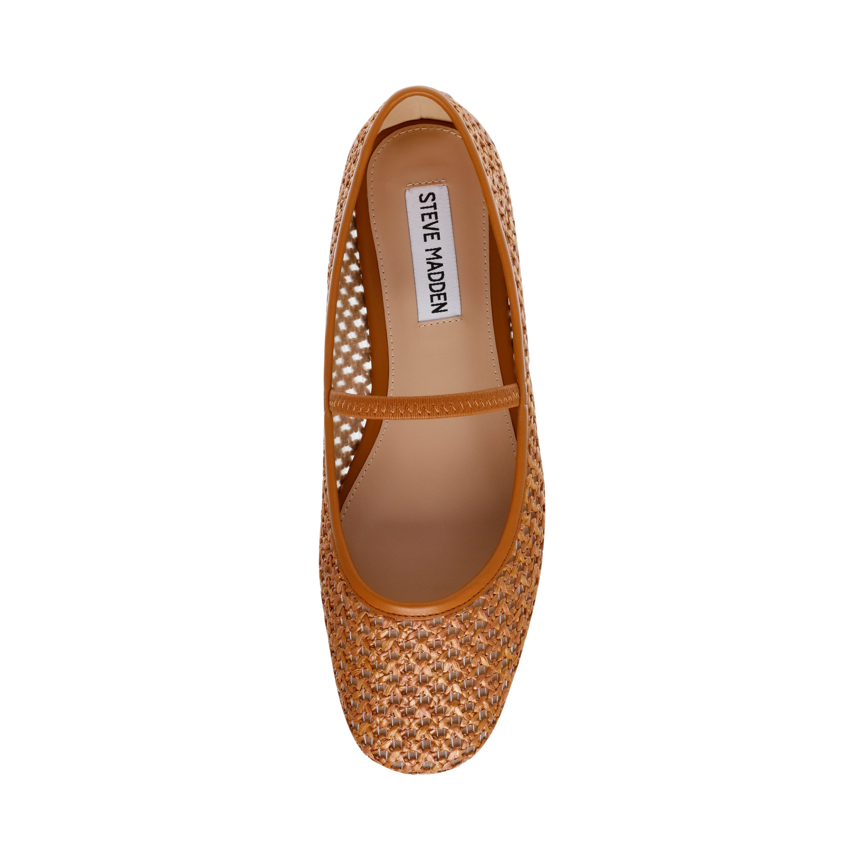 Majorca Ballerina Tan Raffia