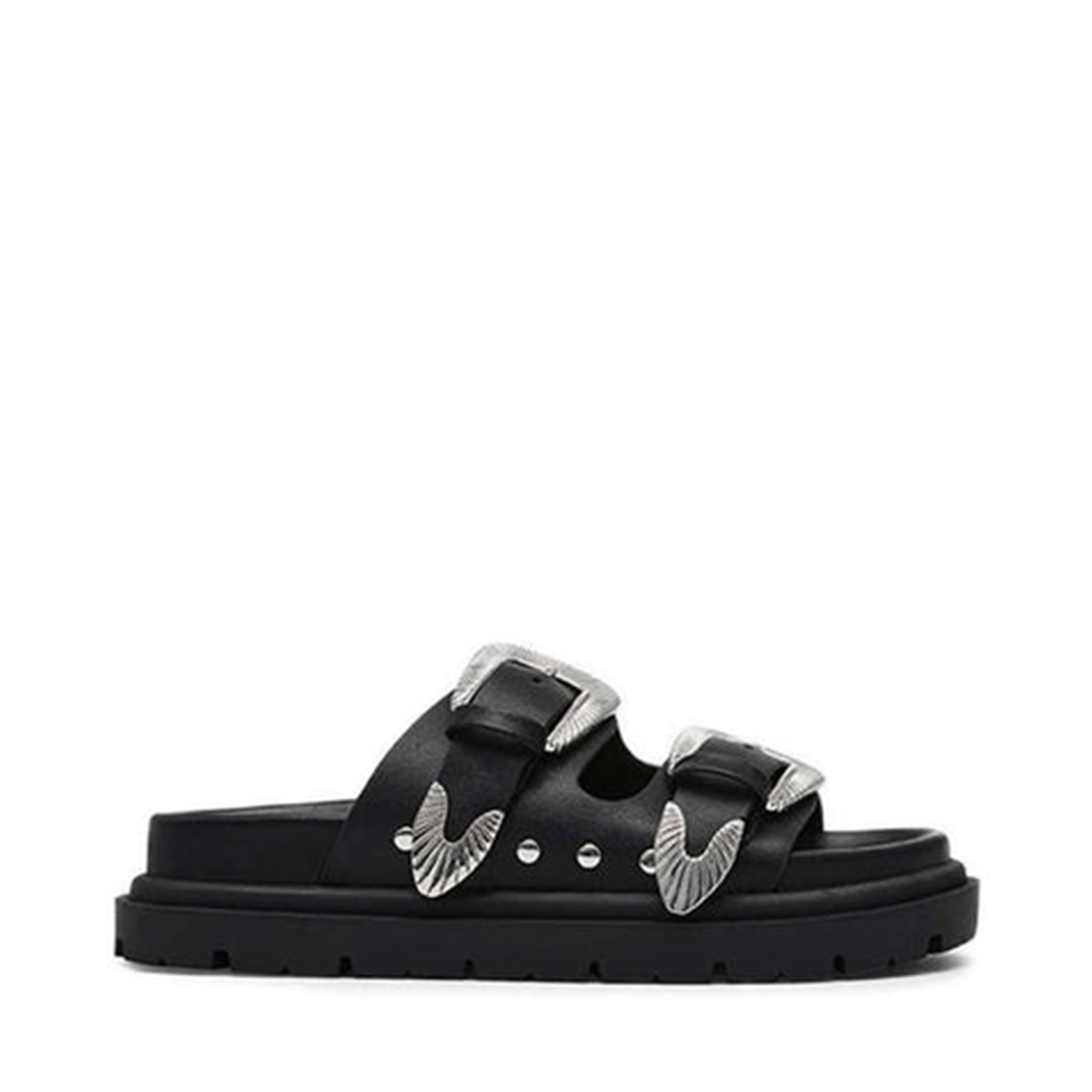 Outcast Sandal Black Action Leather