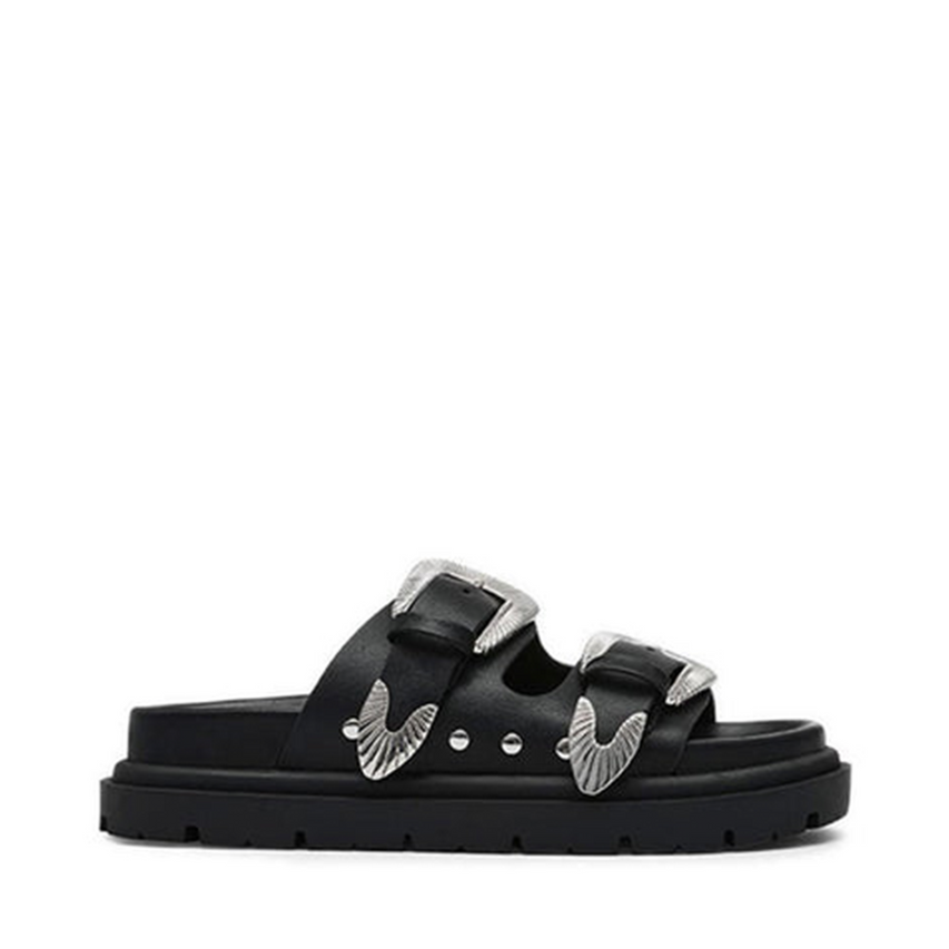 Outcast Sandal Black Action Leather