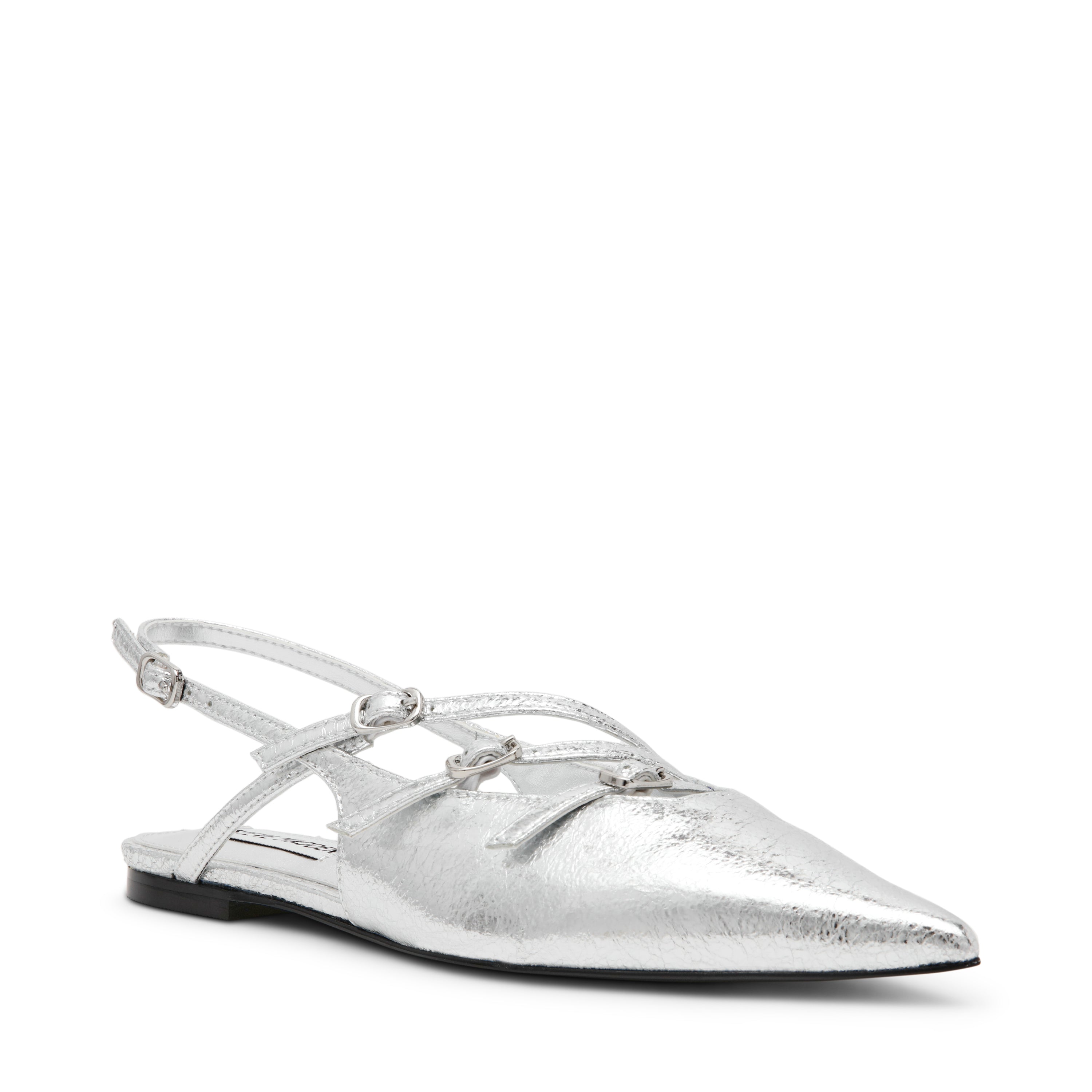 Cianna Sandal Silver Crinkle