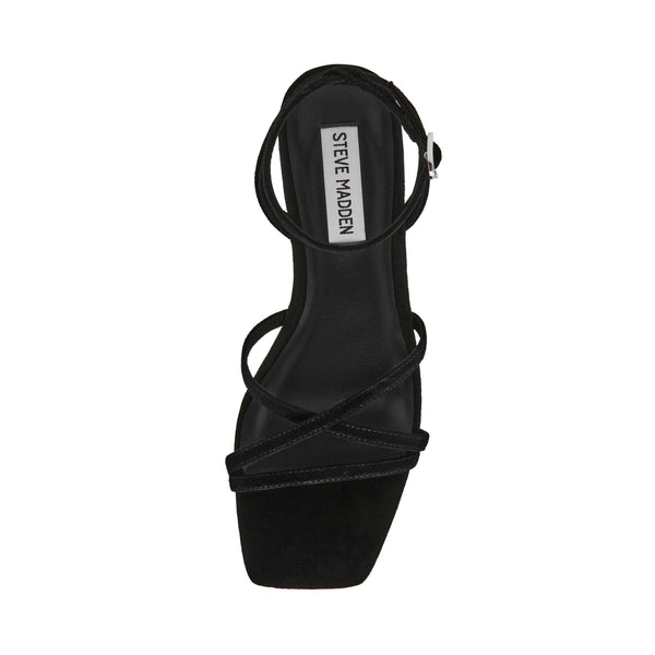 Gleams Sandal Black Suede