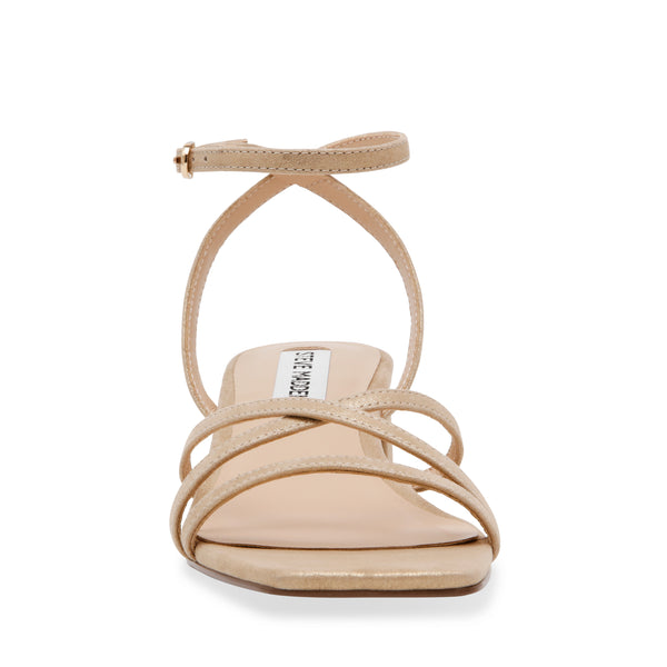 Gleams Sandal Gold Suede