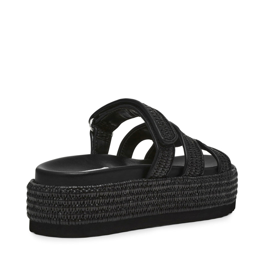 Bigmissile sandal Black Raffia