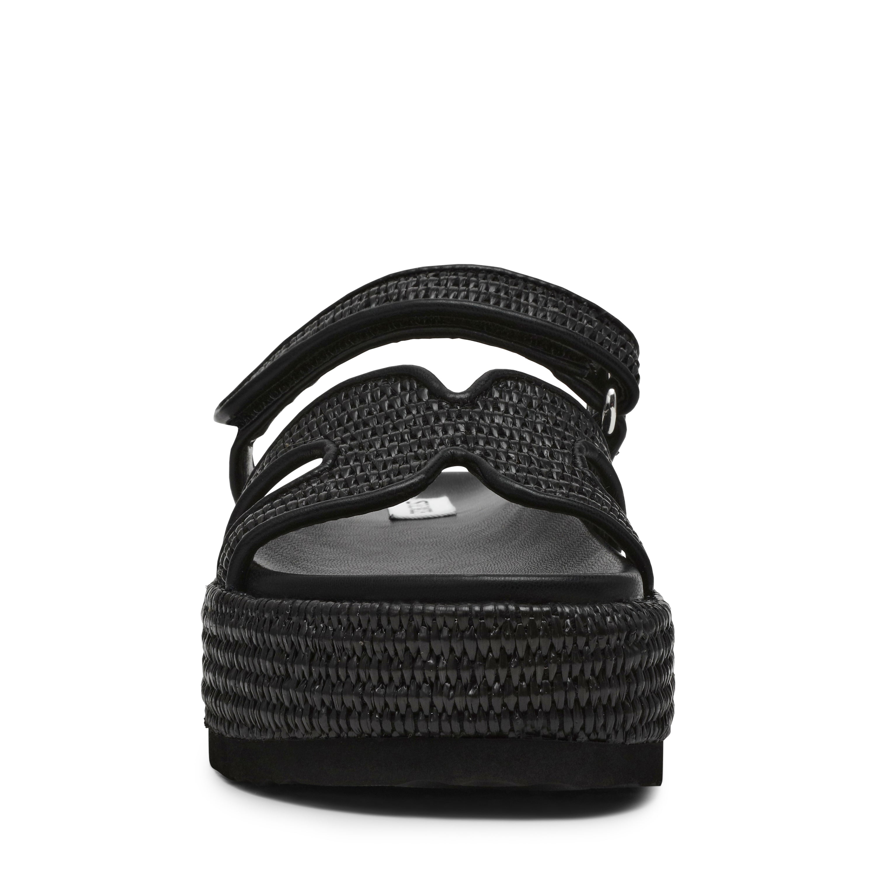 Bigmissile sandal Black Raffia