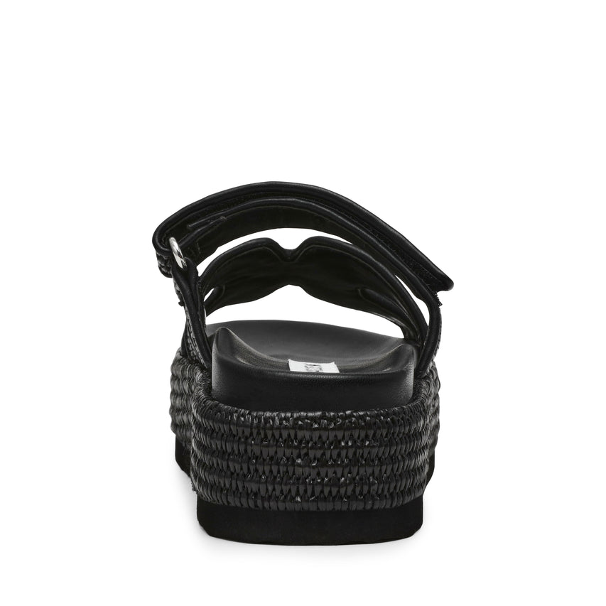 Bigmissile sandal Black Raffia