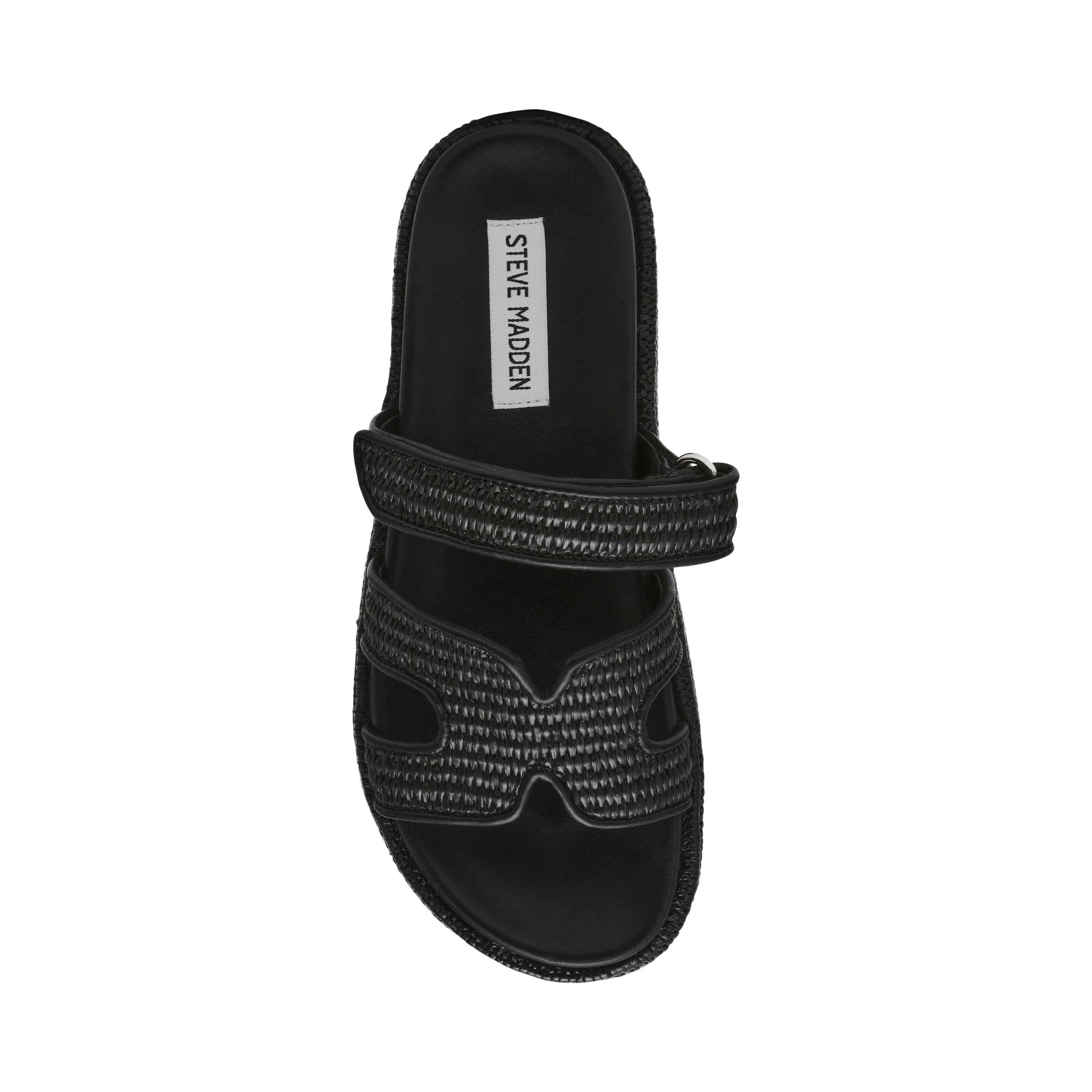 Bigmissile sandal Black Raffia