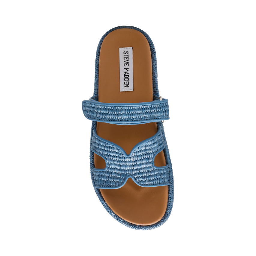 Bigmissile sandal Denim Raffia