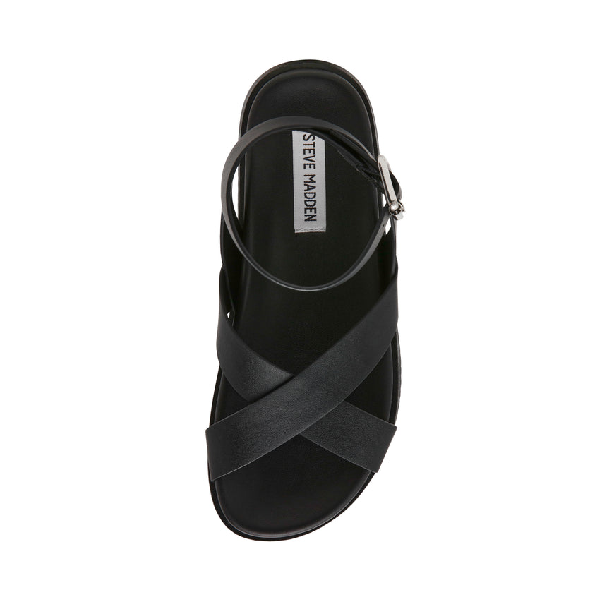 My Bestie sandal Black Leather