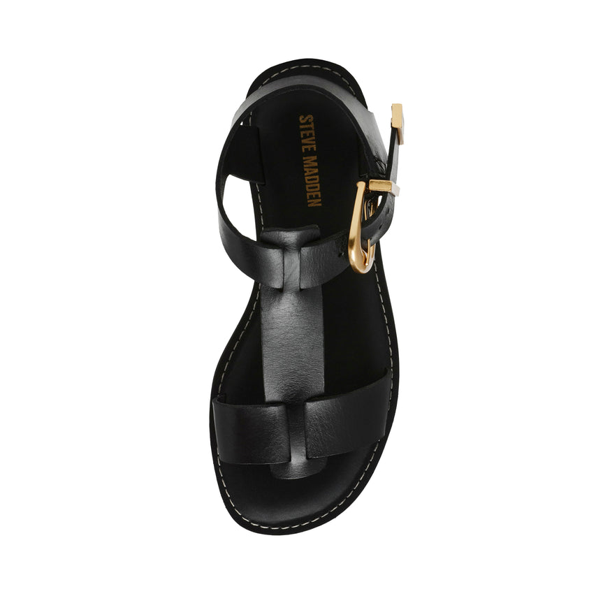 Braelynn Black Leather