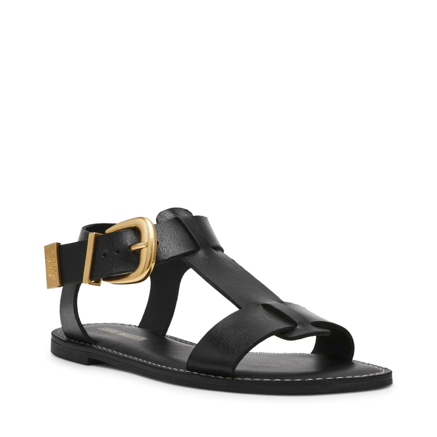 Braelynn Black Leather