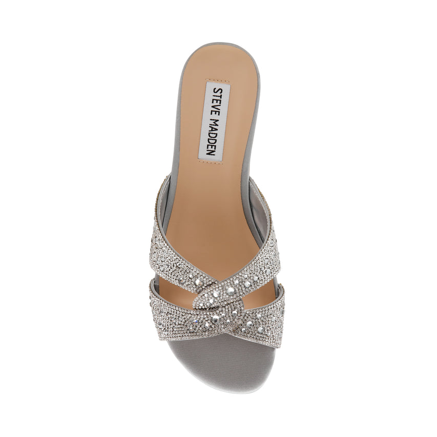 Musa Flat Sandals Silver