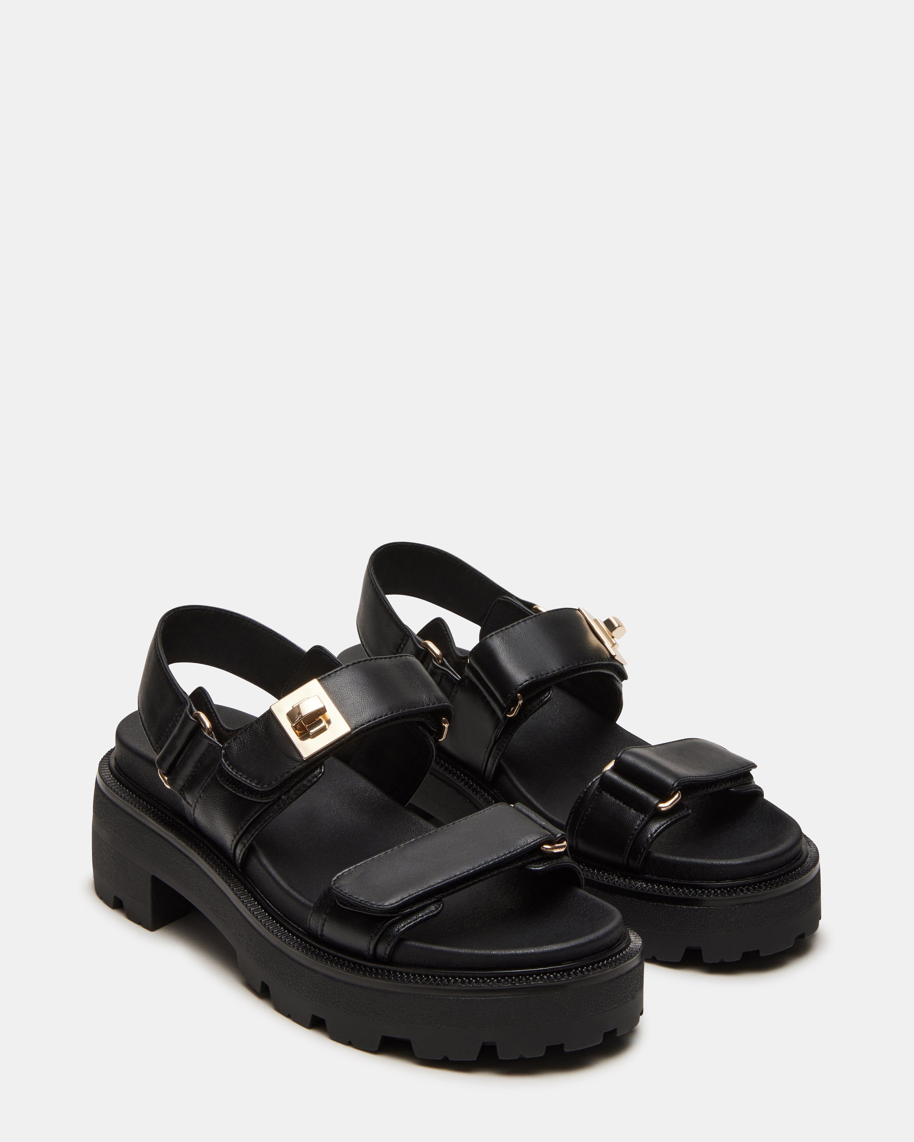 Supermona Sandal Black Leather