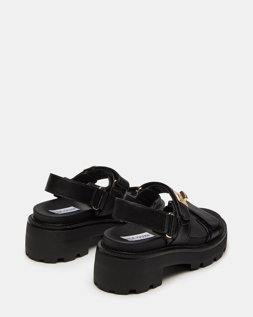 Supermona Sandal Black Leather