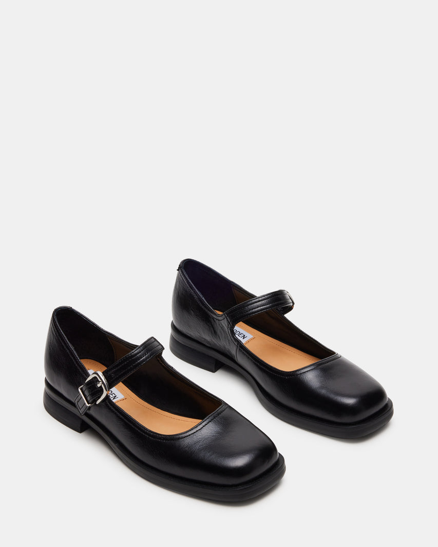 Delancy Black Leather