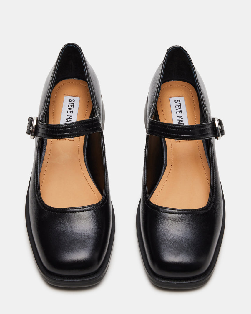 Delancy Black Leather