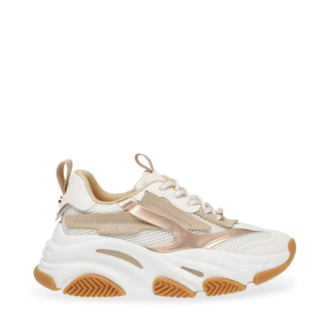 Steve Madden Possession-E Sneaker Coconut Milk/Bronze Coleção Outono Inverno 2024