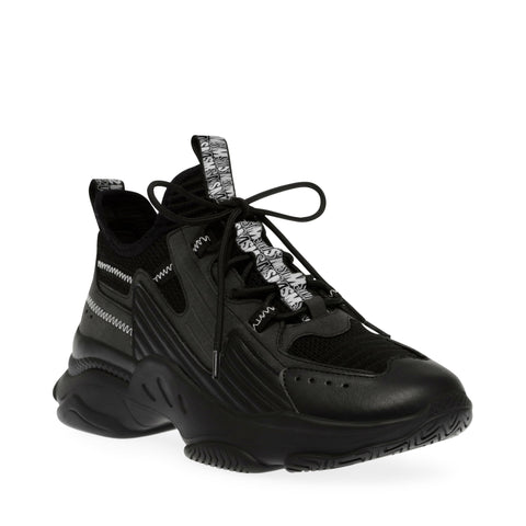 Steve Madden Matchbox Sneaker Black/Black Promoções até 50%