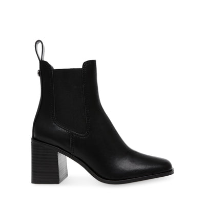 Steve Madden Achiever Bootie Black Action Leather Promoções até 50%