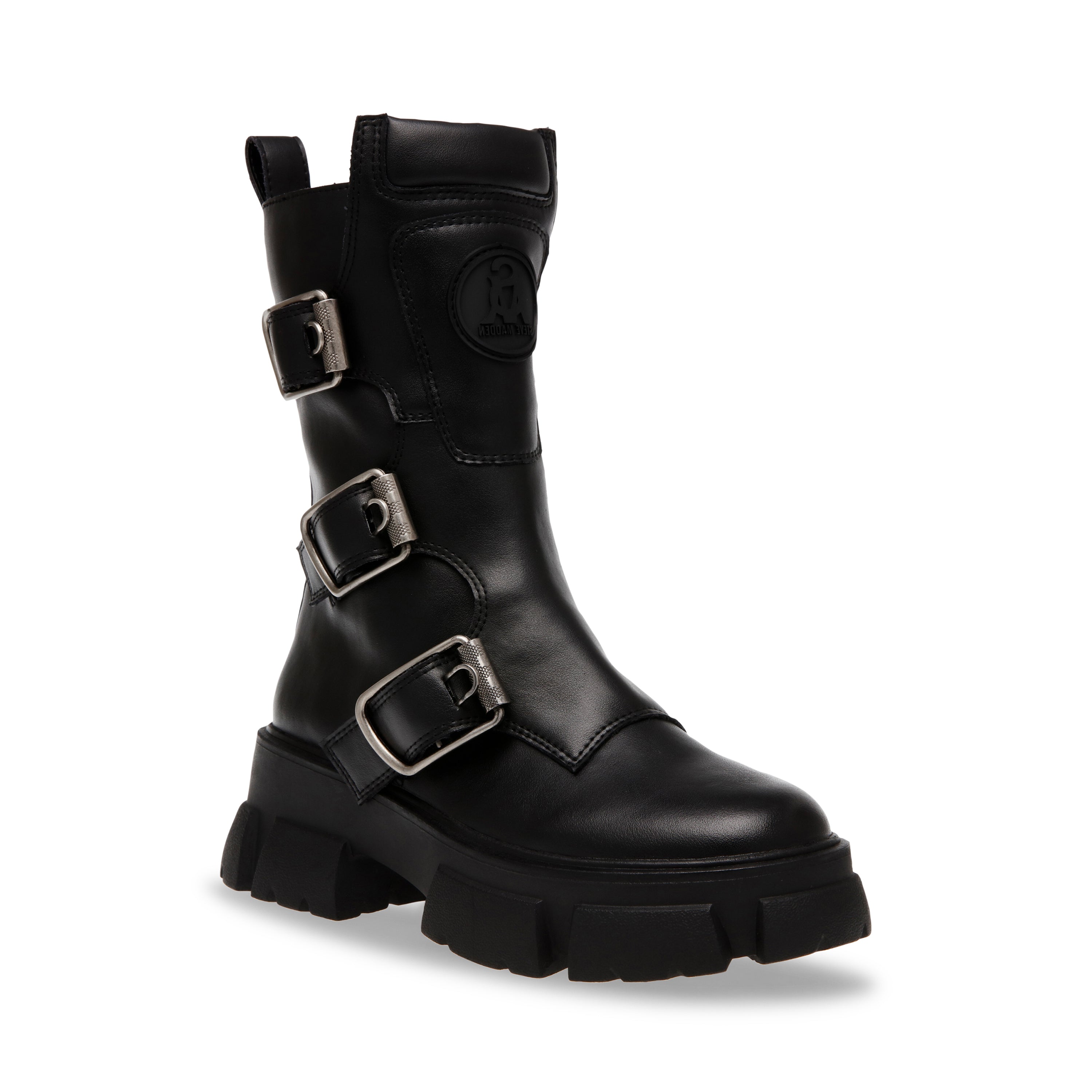 Transfixed Bootie Black Leather- Hover Image