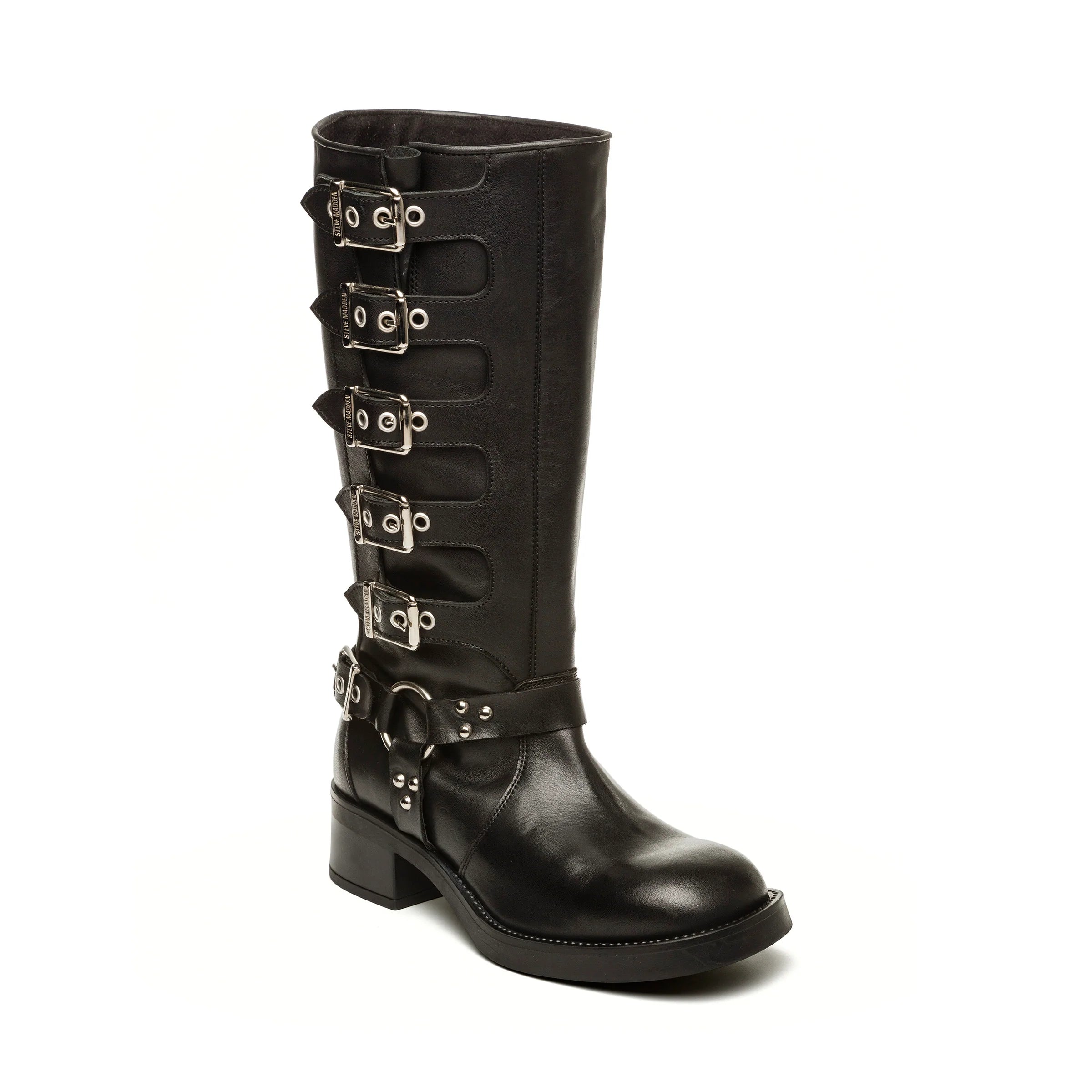 Battle Boot Black Leather- Hover Image