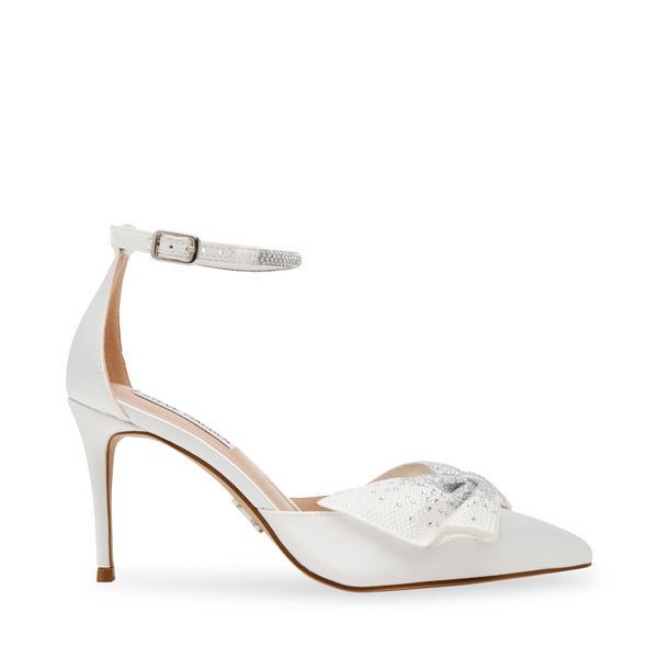 Lilyann-E Heeled Sandals Ivory Satin