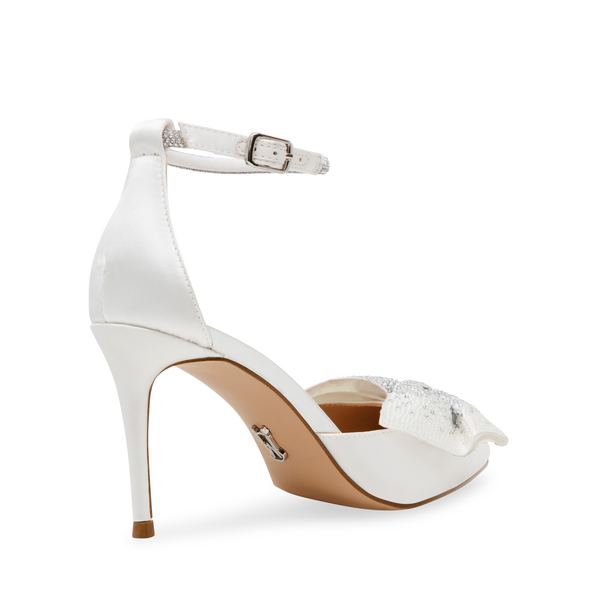 Lilyann-E Heeled Sandals Ivory Satin